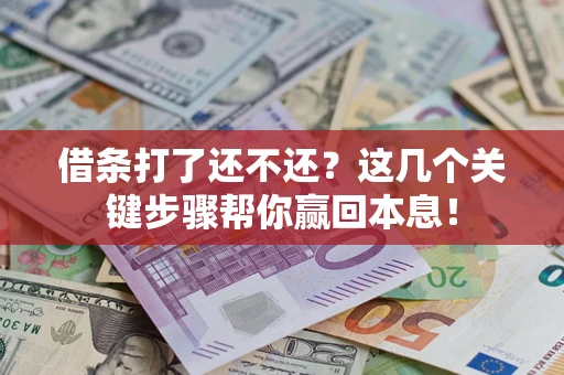 济南借条打了还不还？这几个关键步骤帮你赢回本息！