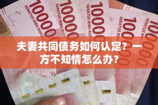 济南夫妻共同债务如何认定？一方不知情怎么办？