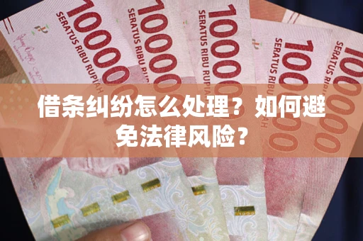 济南借条纠纷怎么处理？如何避免法律风险？